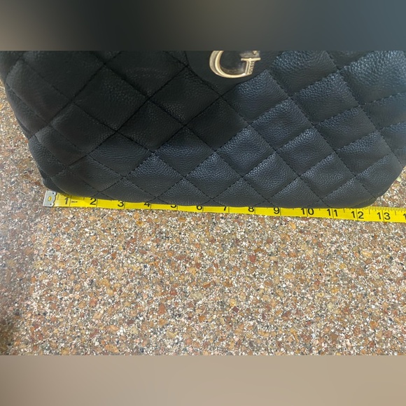 G by Guess Quilted Black Shoulder Bag with Gold Details - Picture 16 of 16